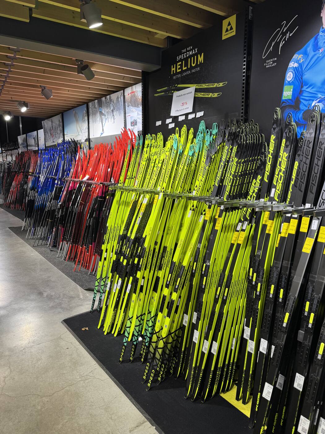 Skis de fond Fischer, foire aux skis Les Rousses