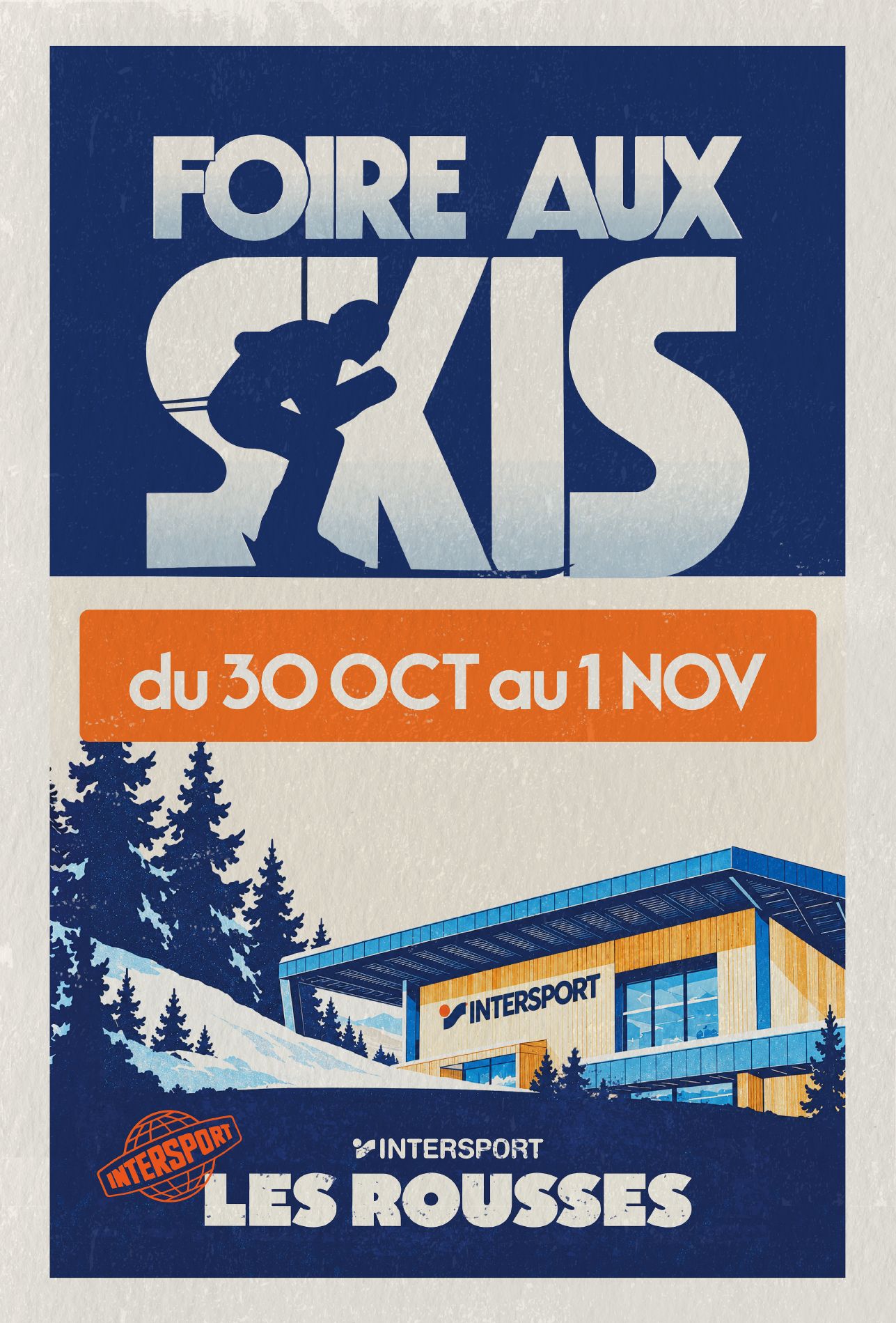 Affiche de la Foire aux Skis 2026, Intersport Les Rousses